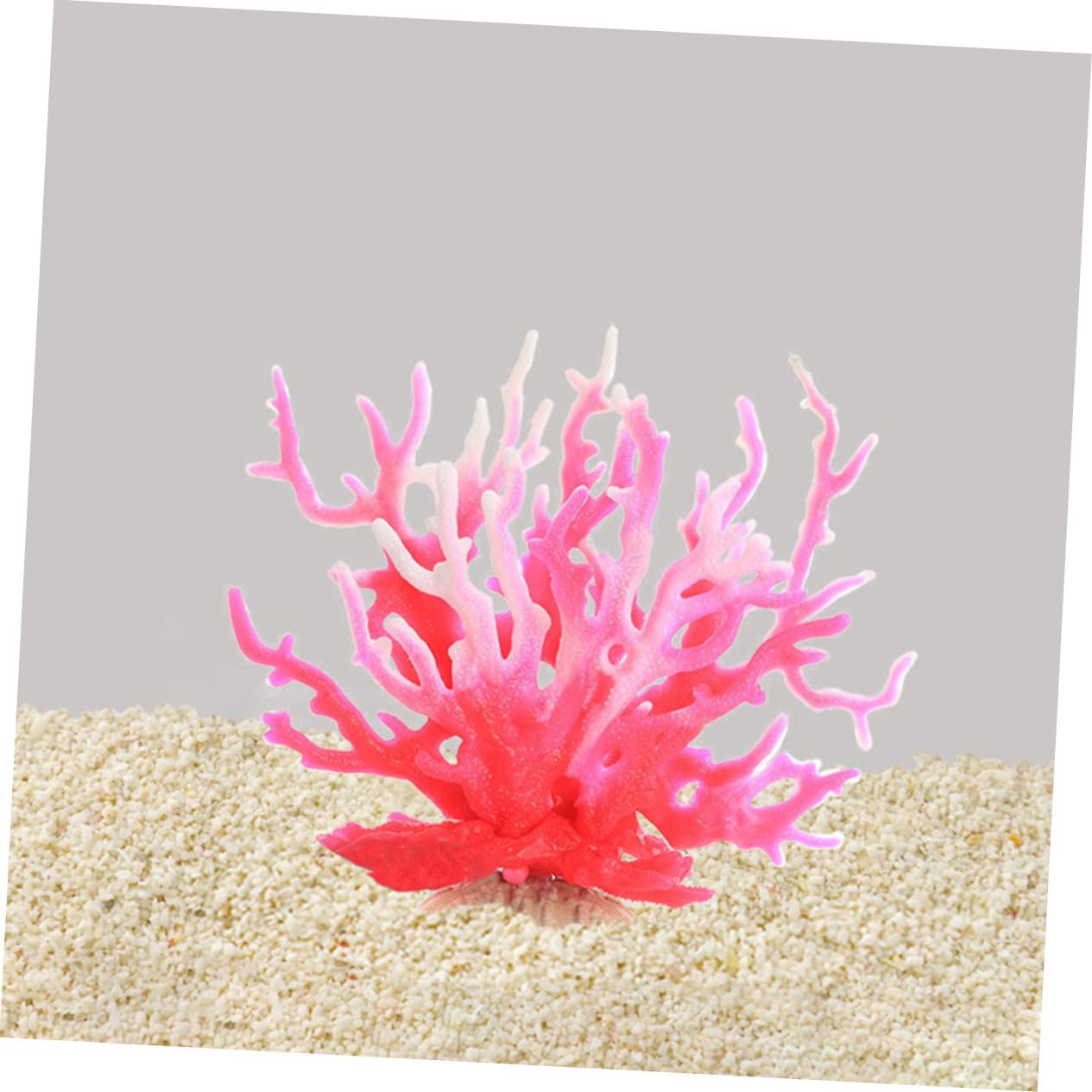Levemolo 2pcs Decorative Coral Branches Artificial Underwater Plant Sculpture for Fish Tank Landscape Easy to Clean Fish Friendly Flexible Use for Saltwater Aquariums