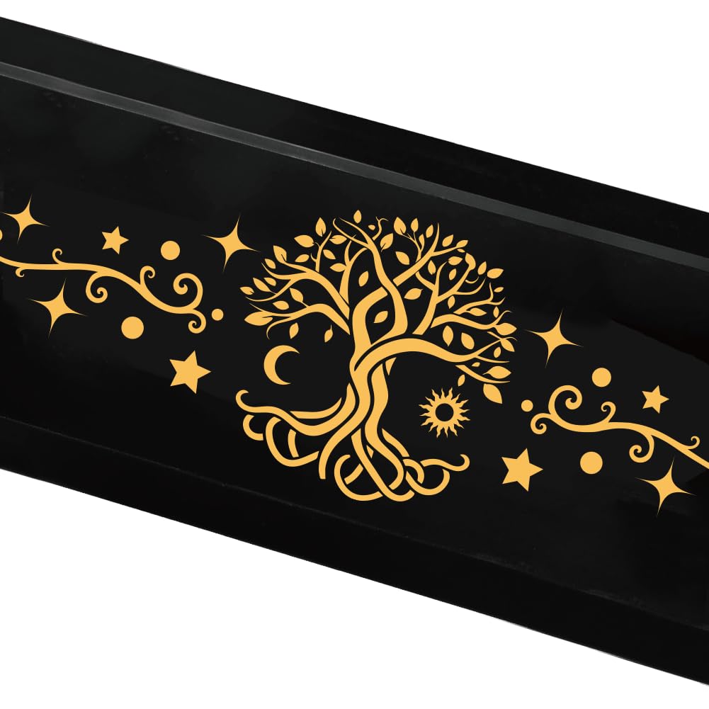 BEUNITONE Tree of Life Display Stand, Wooden Crystal & Jewelry Holder Organiser for Necklaces, Keyrings, Stones, for Home Decor, Market Stall and Craft Fair Showcase