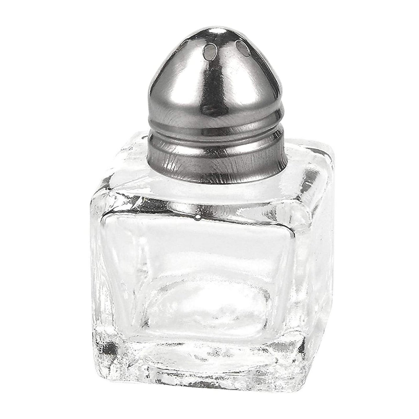 Juvale Set of 24 Mini Salt and Pepper Shakers (Glass and Stainless Steel, 0.5 oz)
