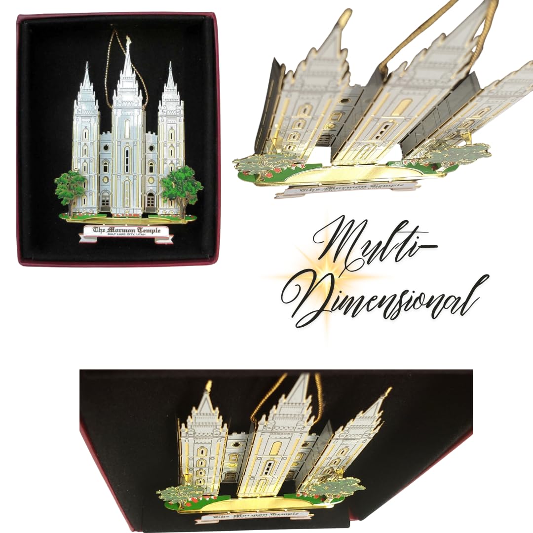 NATION'S TREASURES Mormon Temple Christmas Ornament Salt Lake City Utah Souvenir Gift