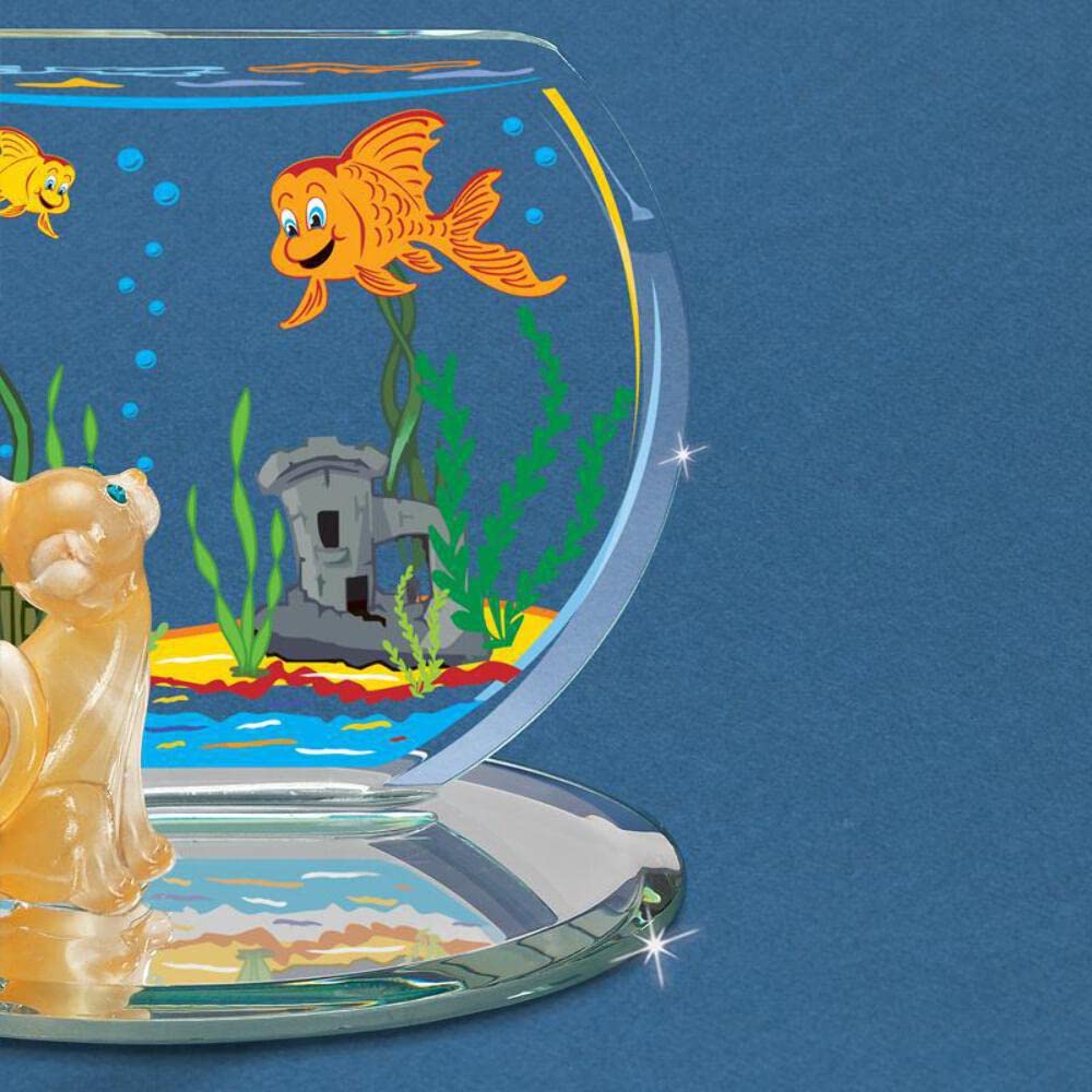Glass Baron Cat & Fish Bowl
