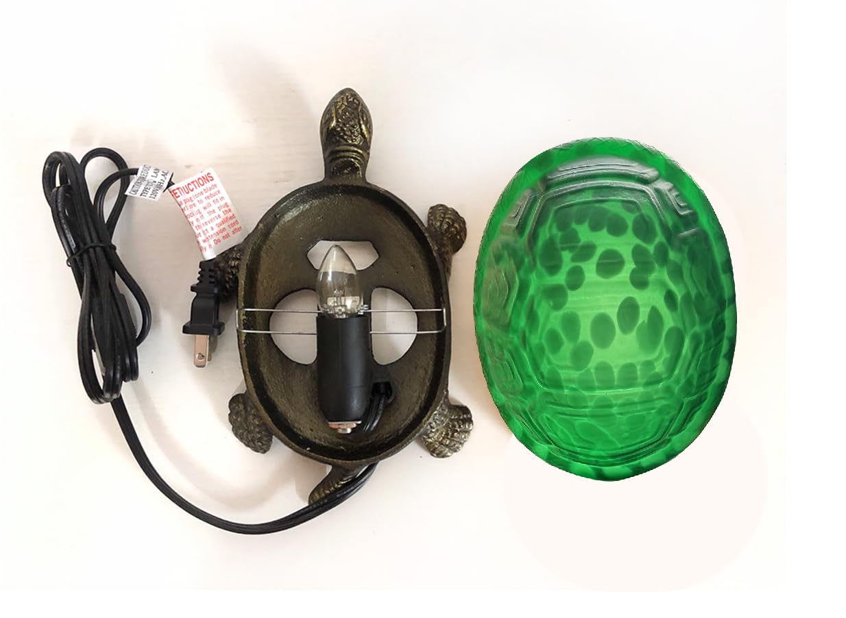 HUIMEIJU Tiffany Glass Turtle Table lamp,bedrrom Night Light.HMJ80015