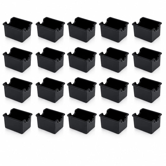 New Star Foodservice Restaurant-Grade Black Plastic Sugar Packet Holder, SAN Material, Set of 24