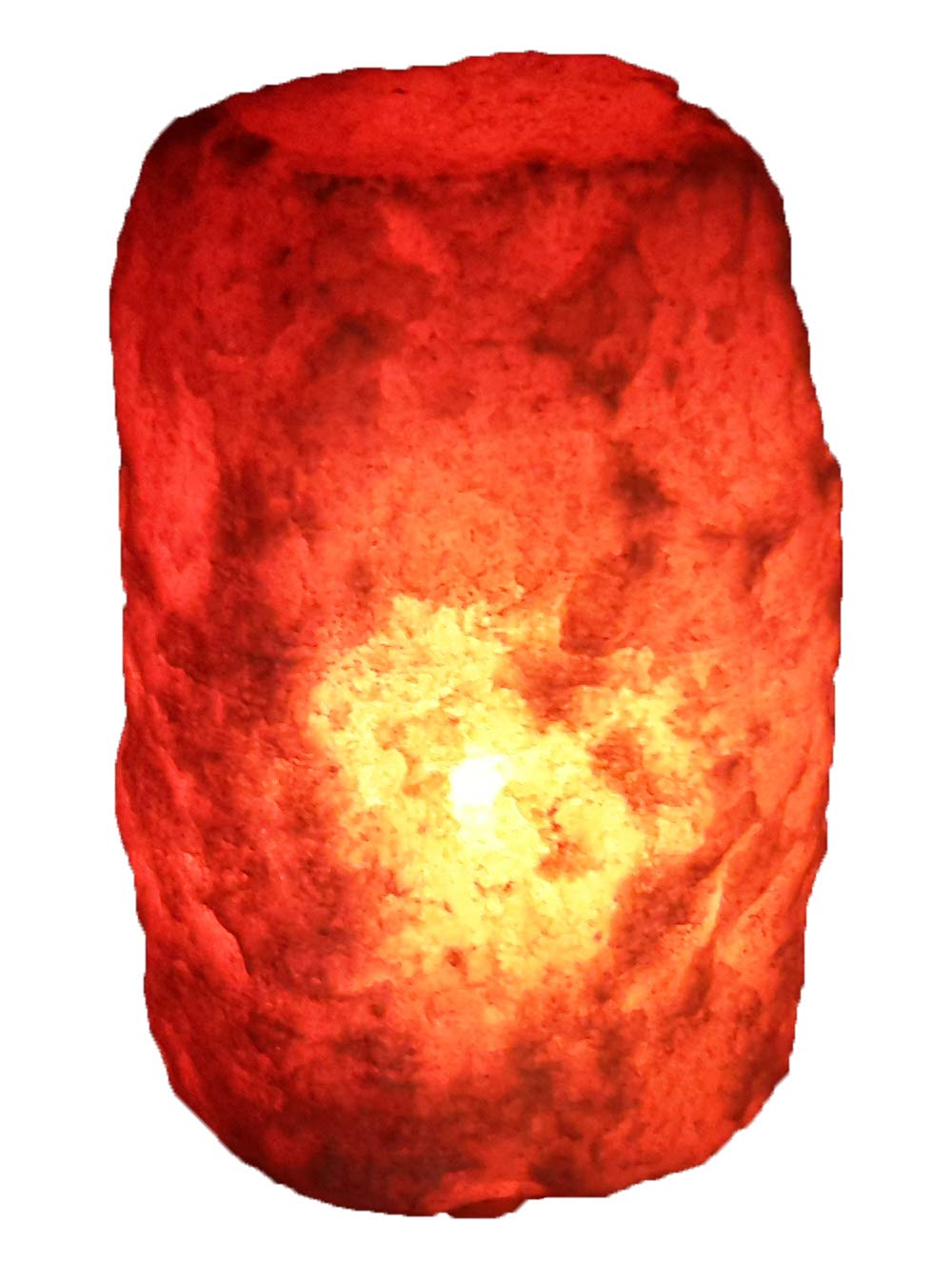 Orange Calcite Rough Mountain Lamp - Orange Natural Crystal Specimen Mineral Rough Decor - Night Light - Desk Lamp