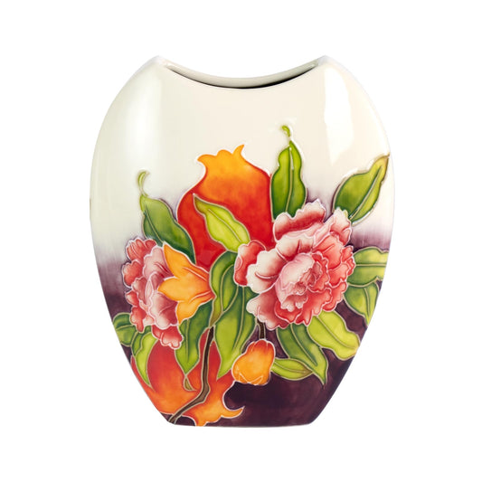 KAMMAK Colored Ceramic Vase, Beautiful Hand-Painted Decorative Vase, Modern Art Porcelain Vase for Flower Mantle Dining Table Centerpiece, Entryway Living Room Wedding Decoration（YZF76）