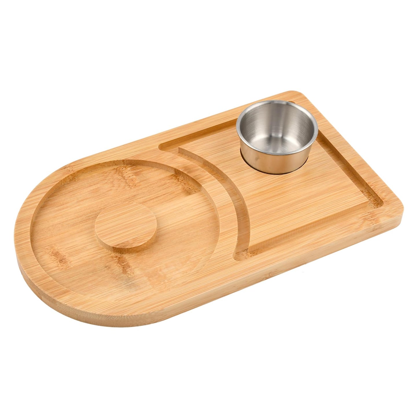 Margarita Salt Rimmer Set, Wood Margarita Rimmer Set with Bowl for Cocktail, Party Sugar and Salt Drinks Bartender Tool for Home Bar Celebration(COLOR:Wood)