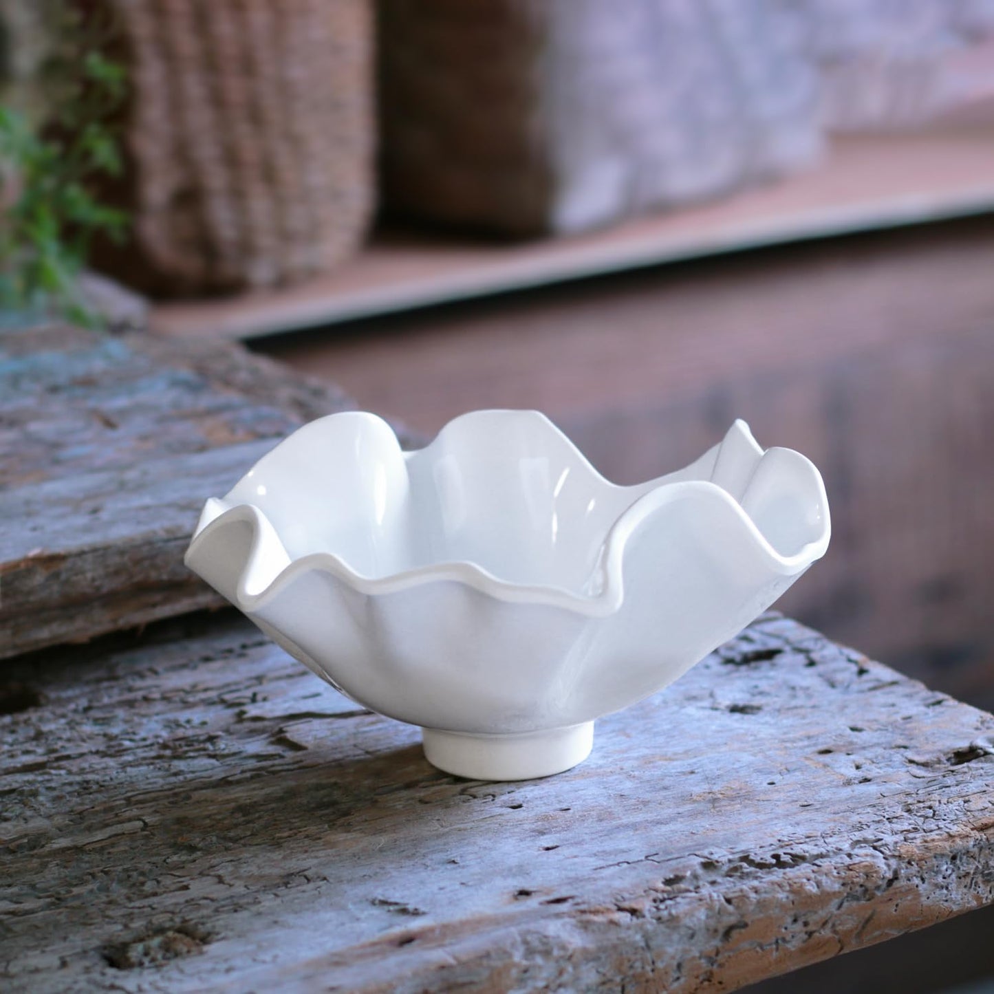 Beatriz Ball VIDA Bloom Small Deep Melamine Bowl (White)