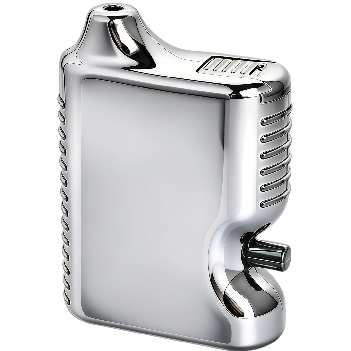 One-Button Powder Dispenser | Leak-Proof & Lightweight | Electroplated Silver Spice Shaker for Travel – Cool Metallic