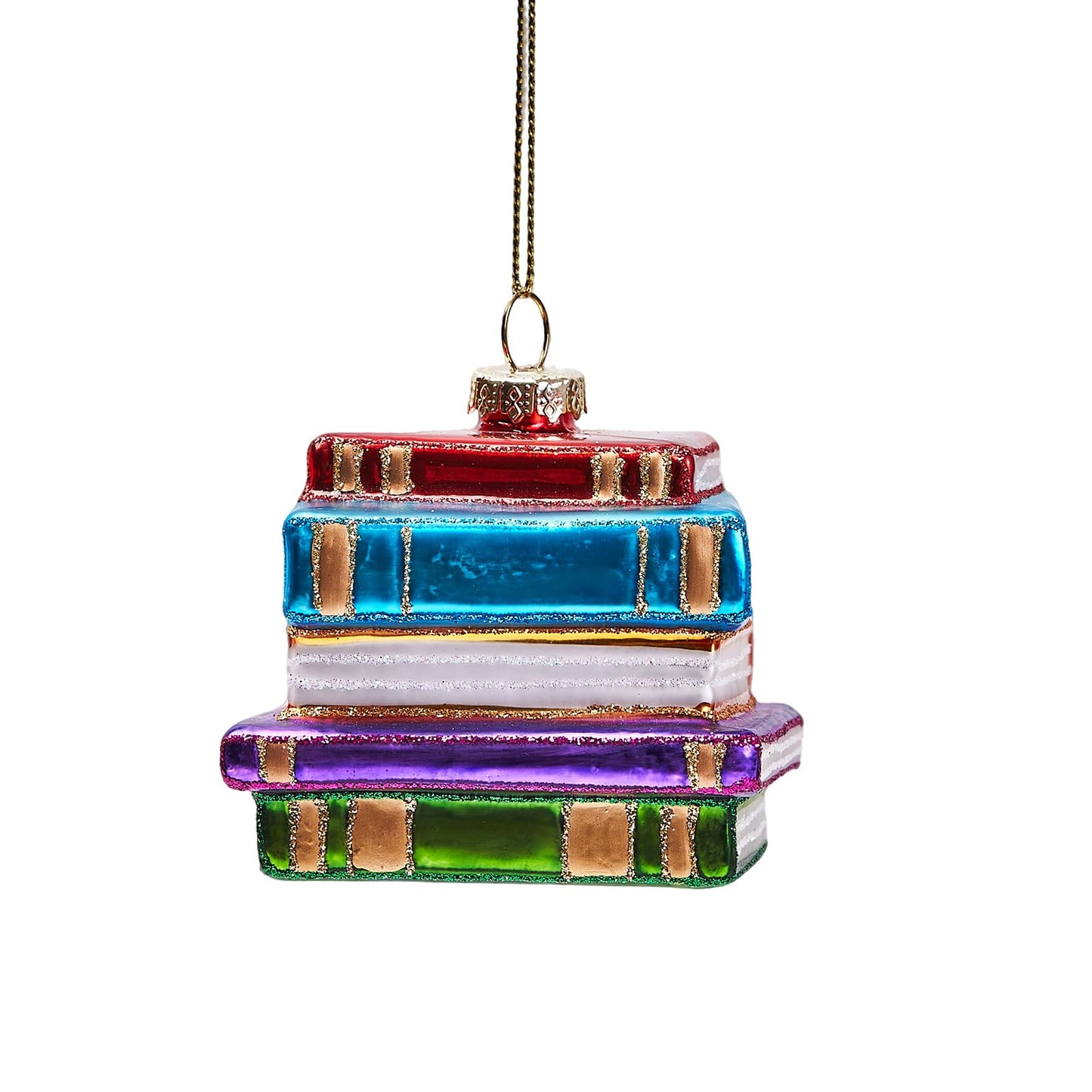 Hanging Christmas Ornaments 2025, Handcrafted Glass Blown Xmas Tree Decorations Holiday Ornaments Funny Gifts Collectible Winter Festival Decor for Home Party, Book
