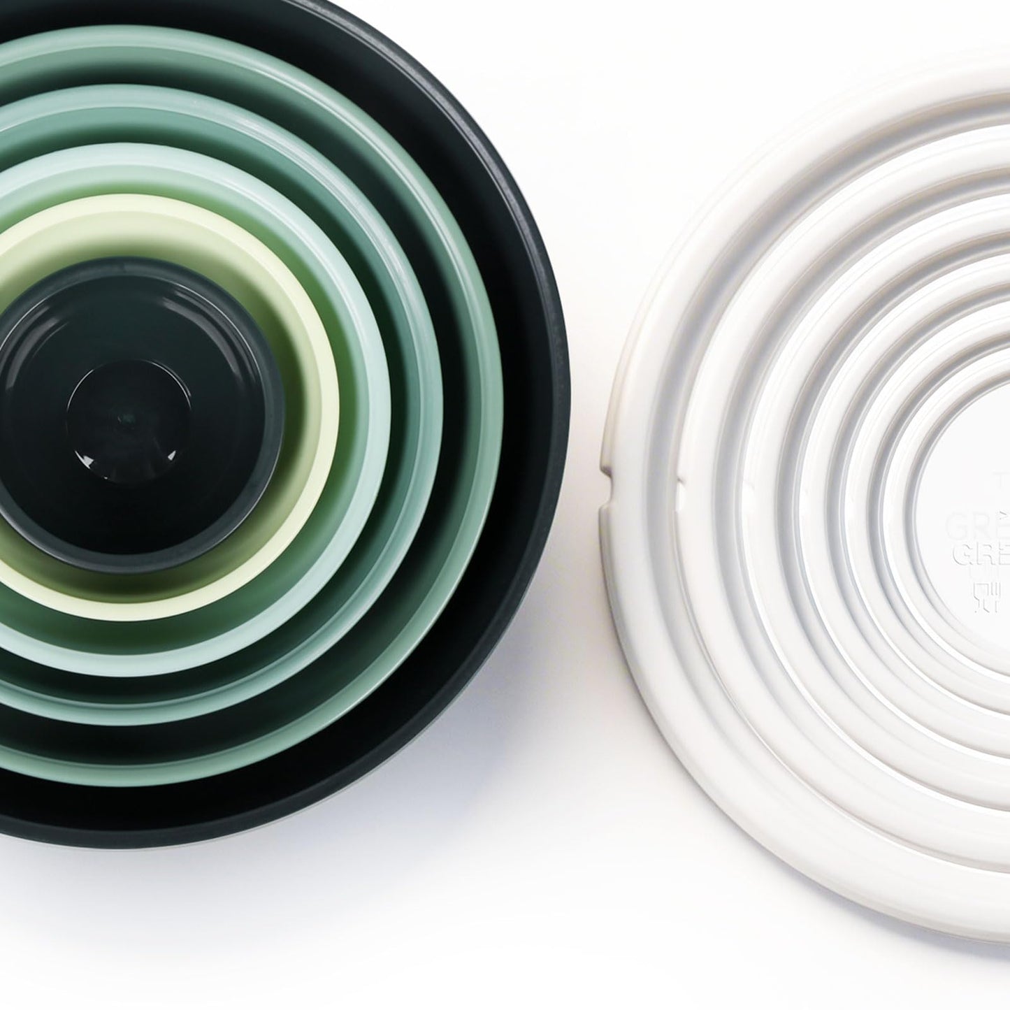 Greentainer Plastic Mixing Bowls with Lids Set for Kitchen, 6 Set Nesting Bowls for Mixing, Baking, Prepping, Cooking and Serving Food, Mixing Bowls Dishwasher, Microwave Safe