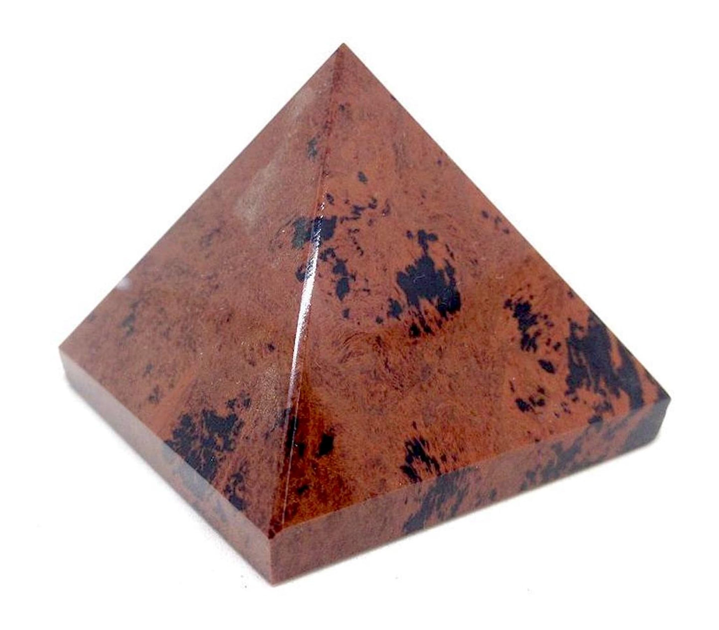 Mahogany Obsidian Pyramid 2 Inch – Capricorn Birthstone Root Chakra