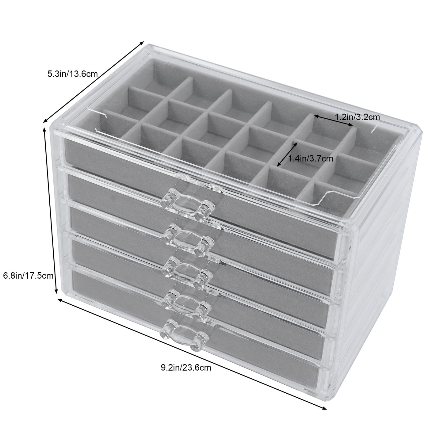 Rock Display Case 5 Layer Rock Collection Box for Kids Crystal Display Shelf Perfect for Showcasing Gemstones Minerals and Rock Collections Organize Your Rock Collection with Style and Elegance