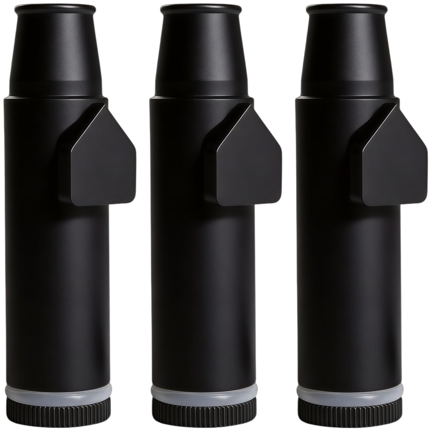 OakMsOik Metal Ieak-proof Bottle (2nd Generation Upgrade Version) (Black）Portable Pepper Shaker (3 pack)