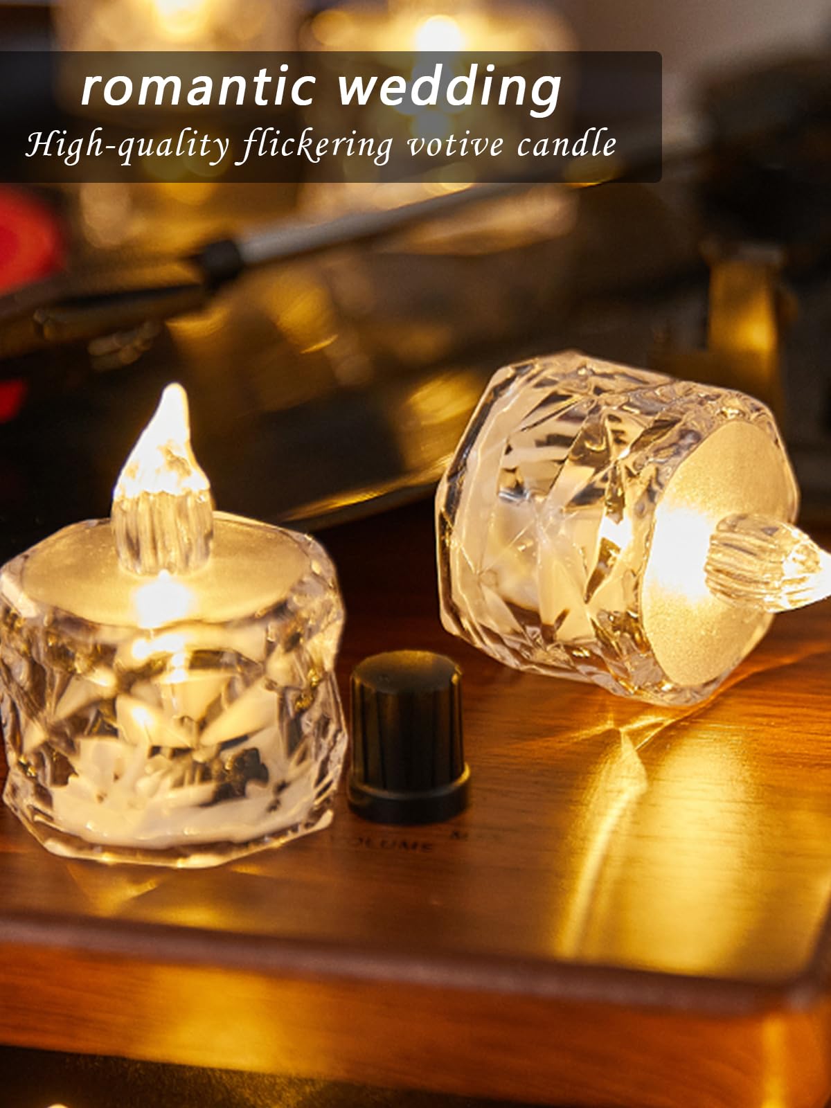AYMXZT 12 Pcs Flickering Flameless Candle Battery Tea Lights for Weddings