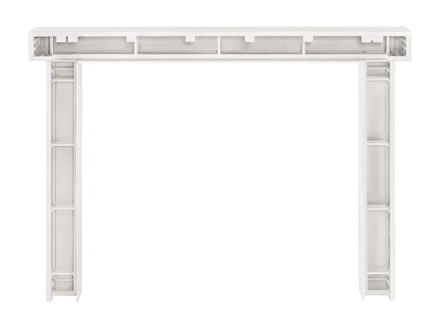 Pearl Mantels ARYB48S Non-Combustible Mantel Surround, Lightly Textured Salt Hand Applied Finish, Interior Opening 48" W x 42" H