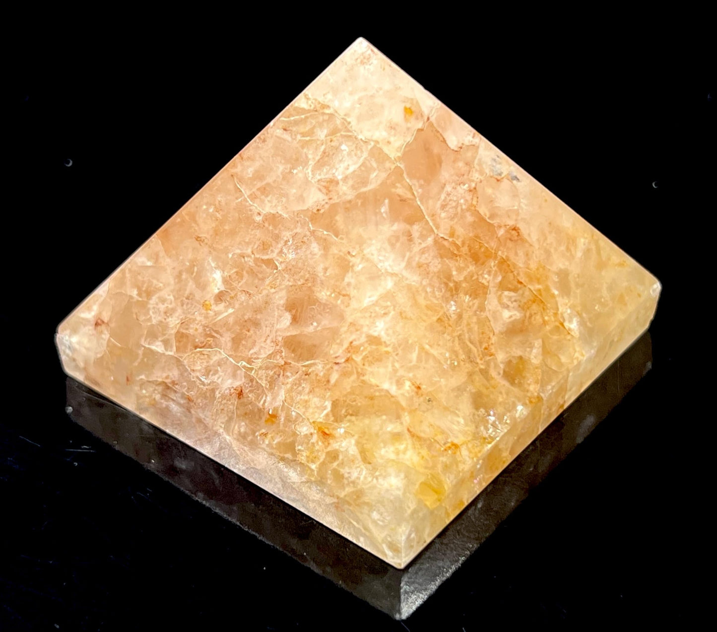 Yellow Quartz Pyramid 2 Inch – Scorpio Gemstone Solar Plexus Chakra