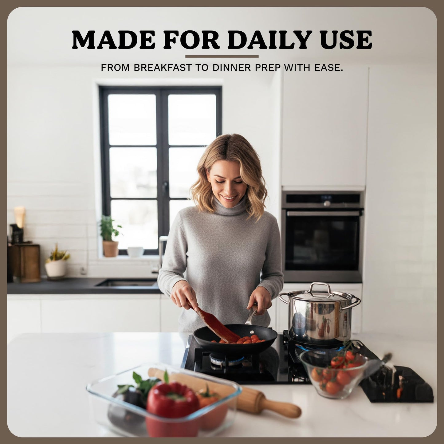 5-Pieces Wooden Spurtle Set – Acacia Wood Kitchen Tools for Cooking, Mixing & Stirring – Non-Stick Safe Spurtle Spatula Set