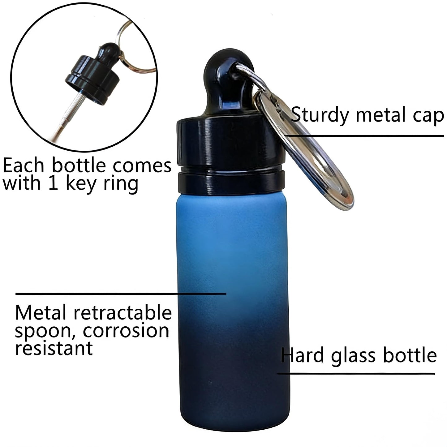 Travel Spice Kit, Airtight Spice Containers, Portable Travel Spice Containers, Mini Spice Dispenser for Seasoning Storage