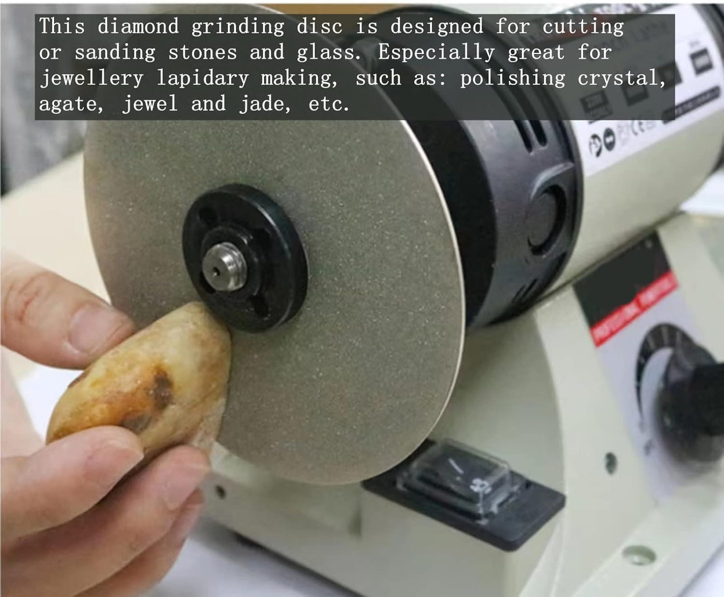 Diamond Polishing Disc Set 9 PCS, ENLAYER 6Inch Diamond Flat Lap 100/200/320/500/600/800/1200/2000/3000 Grit Wheel Lapping Grinding Disc Tool for Cutting or Sanding Stone and Glass
