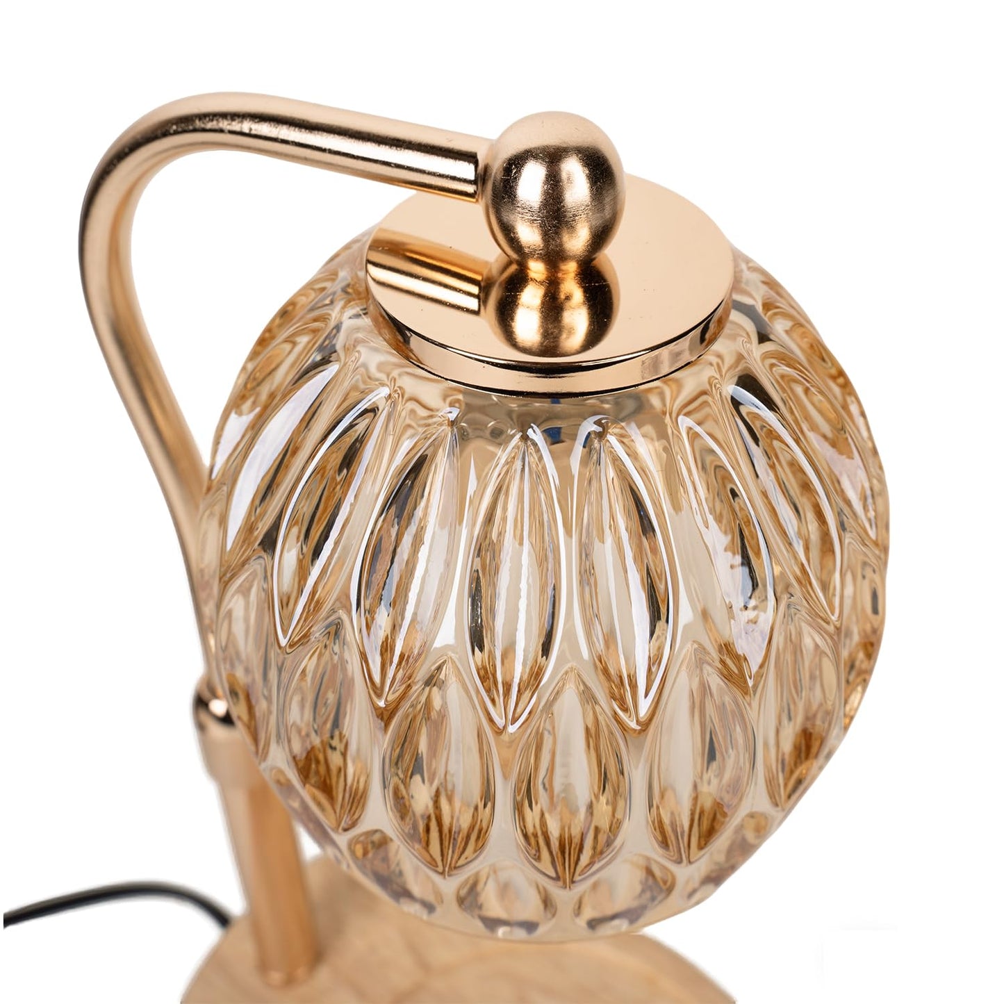 Crystal Candle Warmer Lamp with Timer and Dimmer, Adjustable Height Electric Candle Warmer for Jar Candles, Flameless Wax Melt Warmer, Glass Candle Warmer Lamp – DN Collection