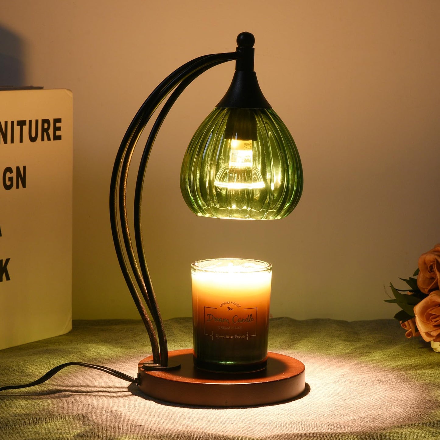 Candle Warmer Lamp, Electric Candle Warmer with Timer Dimmer - for Scented Jar Candles - Melter Lamp for Housewarming Gifts New Home Decor