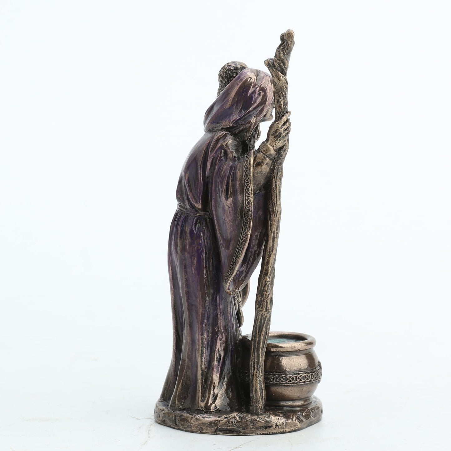 Veronese Design 4 1/8 Inch Triple Goddess The Crone Neopagan Wicca Gift Resin Figurine Bronze Finish