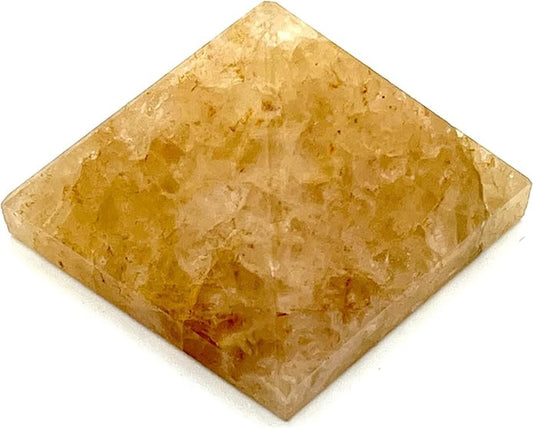 Yellow Quartz Pyramid 2 Inch – Scorpio Gemstone Solar Plexus Chakra