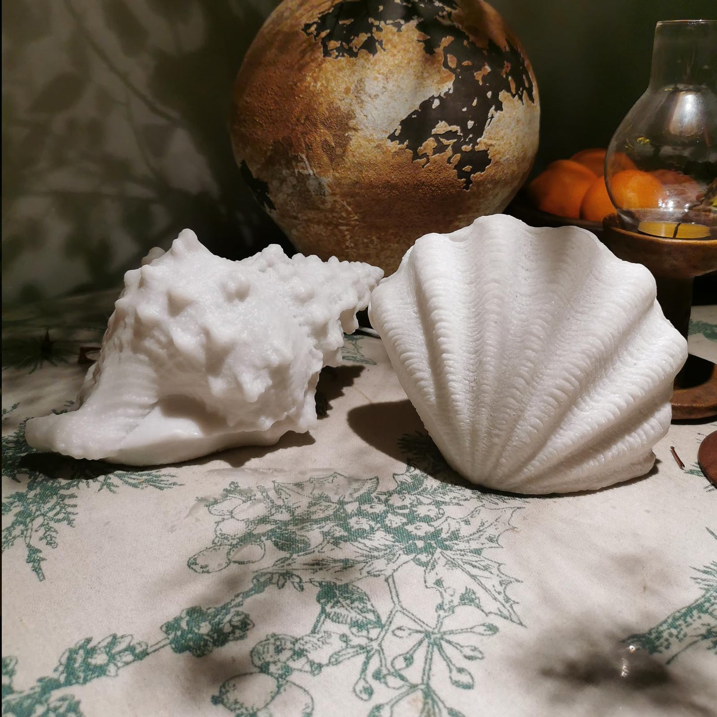 UFAIRV Conch Shell Night Light, Warm White, Sandstone Material