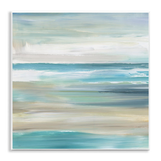 'Abstract Beach Sand Ocean Waves'| Wall Plaque Art