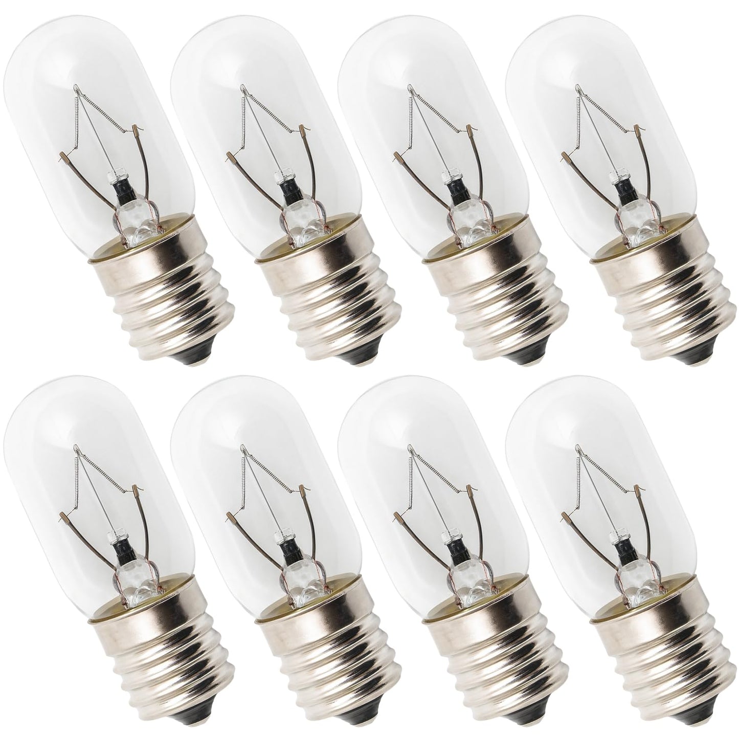 SATONA Microwave Oven Bulbs - Model 8206232A, 125V 40W E17 Base - Ideal for Under Hood, Lava Lamps, Salt Lamps - Compatible with Part Numbers 1890433, 8206232, AP4512653 (8)