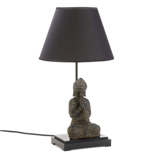 Zingz & Thingz Decorative LED Table Lamp with Shade, 12.5x12.5x24, Buddha