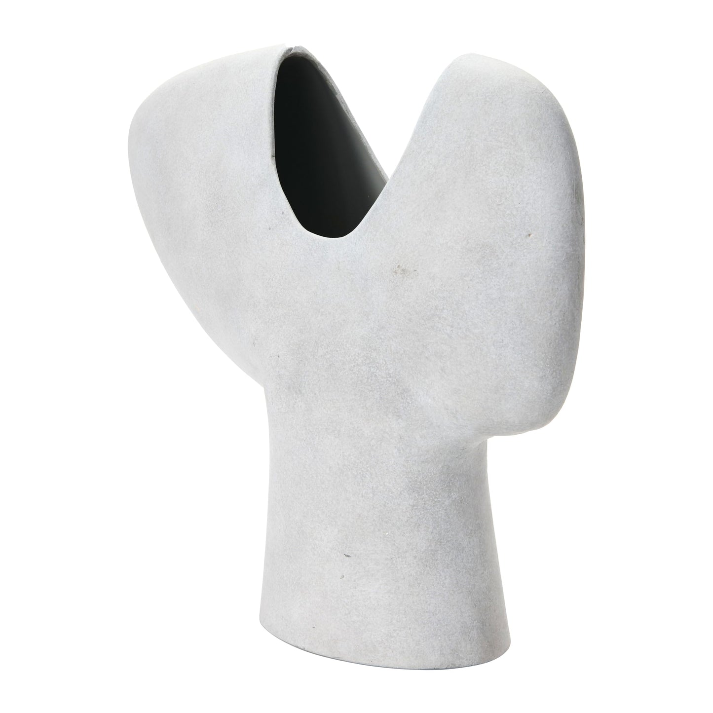 Bloomingville Modern Terracotta Abstract Vase, Grey