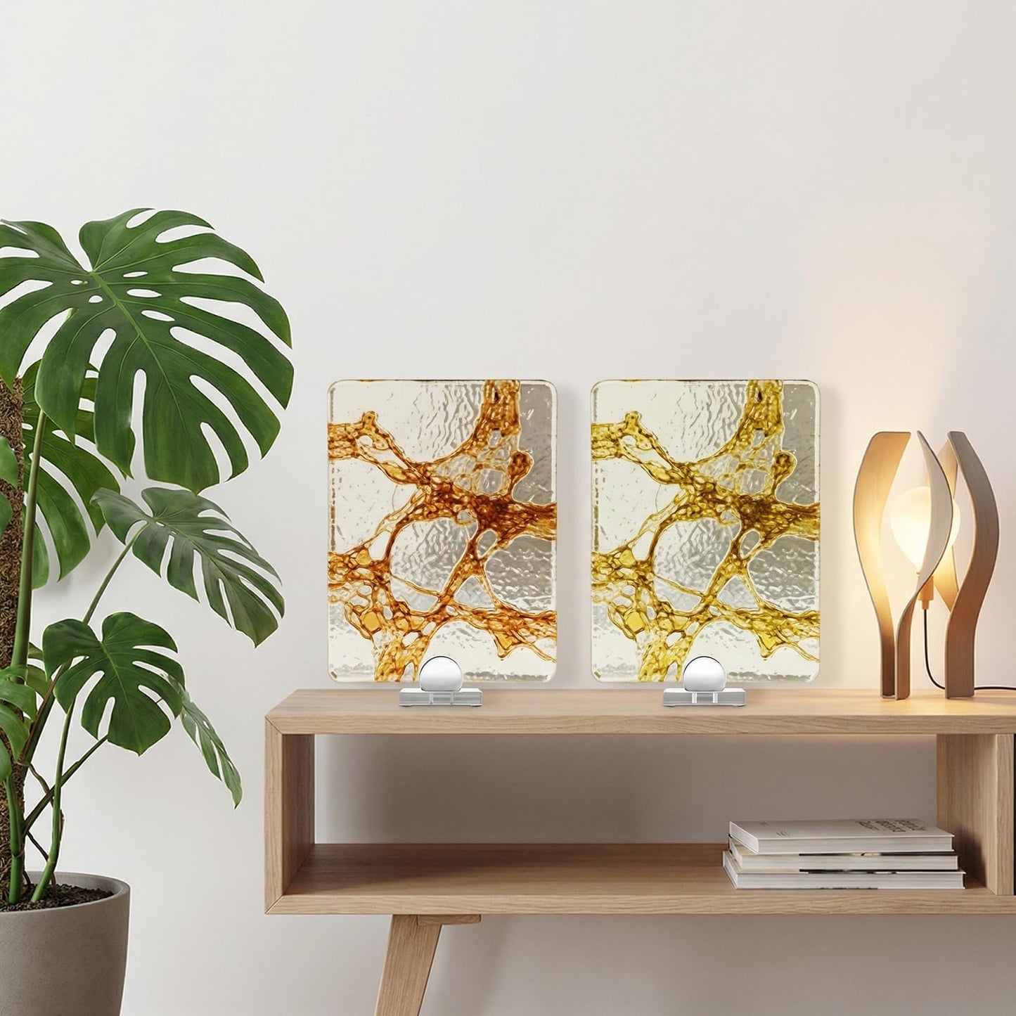Kathfly 8 Pcs Mini Acrylic Adjustable Glass Display Stands Easel for Glass Art Creations Stained Ceramic Tiles Plaques for Picture Collectibles Ceramic Tiles Photo Office Trade Show Office or Home