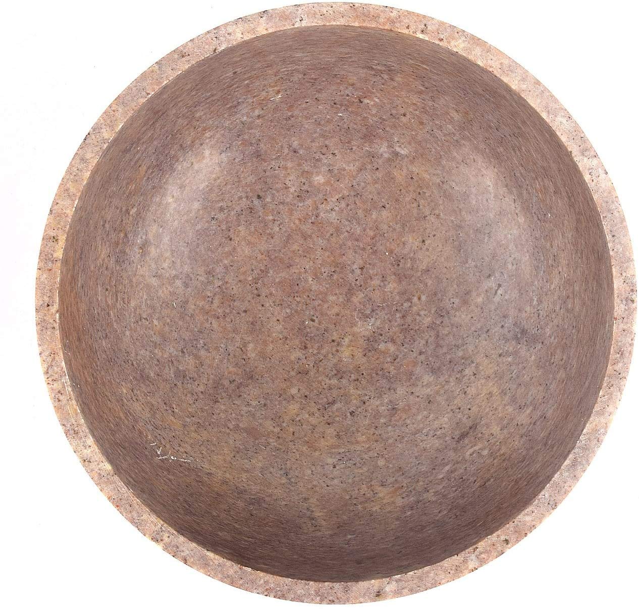 Ajuny Soapstone Natural Smudge Pot | Stone Bowl | Scrying And Smudge Bowl Handmade Leaf Carved Design Household Kitchen Table Decorative Gift 5 Inch