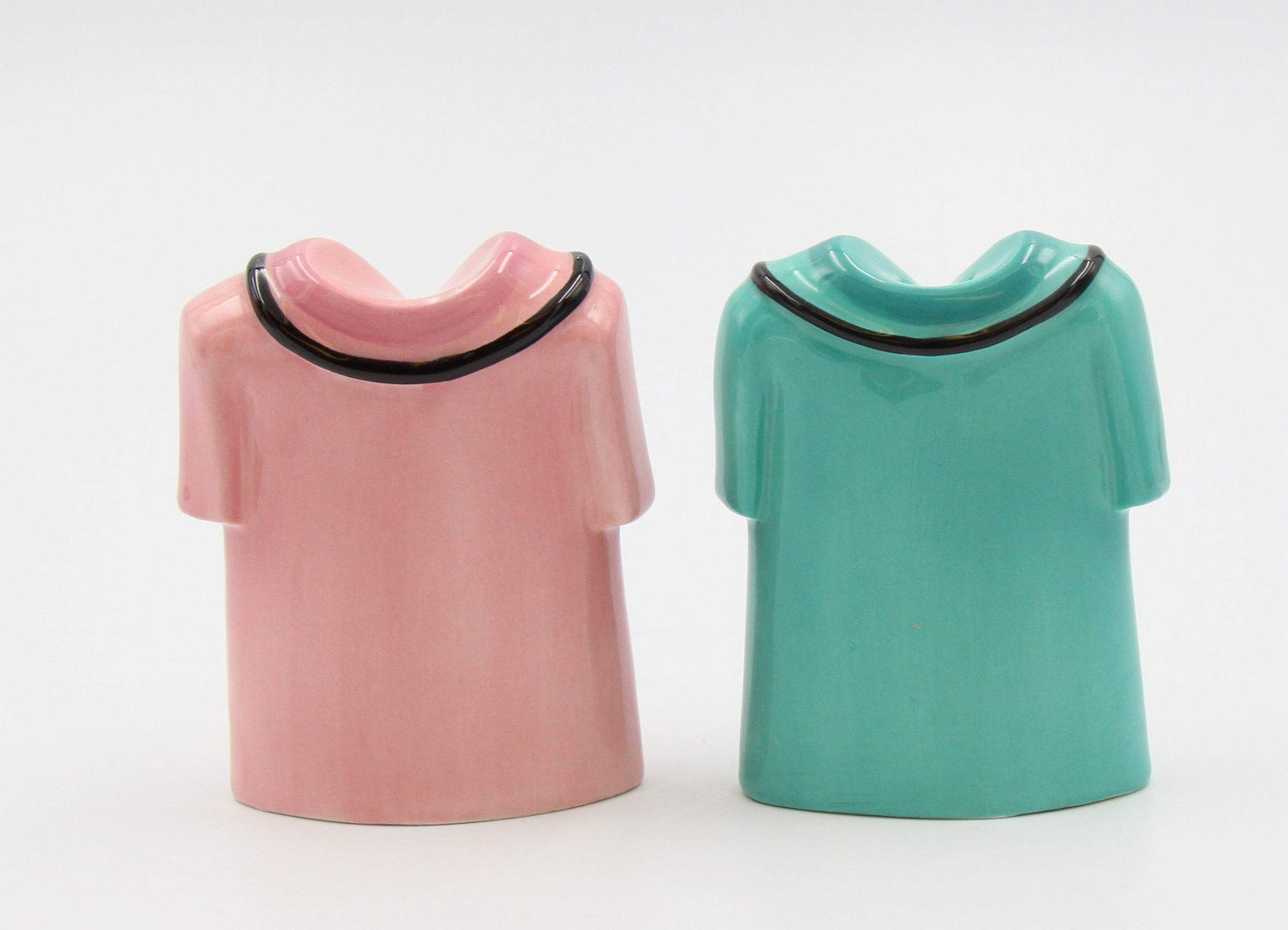 Fine Ceramic Healthcare Heroes Nurse Doctor Scrubs Salt & Pepper Shakers Set, 3-1/2" H