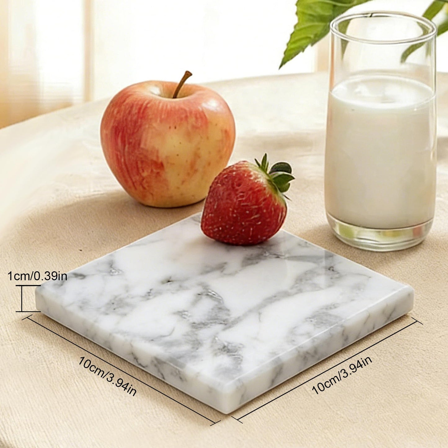 Gleamaus Natural Marble Jewelry Tray Jewelry Board Display Holder Showcase Watch Display Organizer, Trinket Dish, Vanity Tray for Rings Earrings Necklace Bracelet, Room Decor Aesthetic
