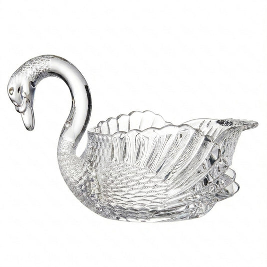 Godinger Swan Centerpiece Bowl Crystal Giftware