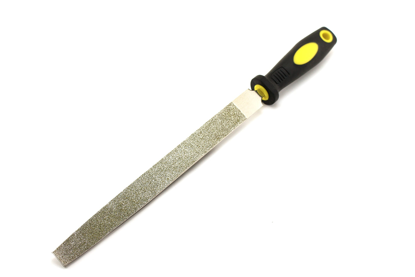 TEMO 10 Inch (25 cm) Long Diamond Coated Flat File Grit 60 Coarse, Diamond Coated Flat File Plastic Handle Hand Tools for Grinding on Glass, Stone, Marble, Rock, Bone