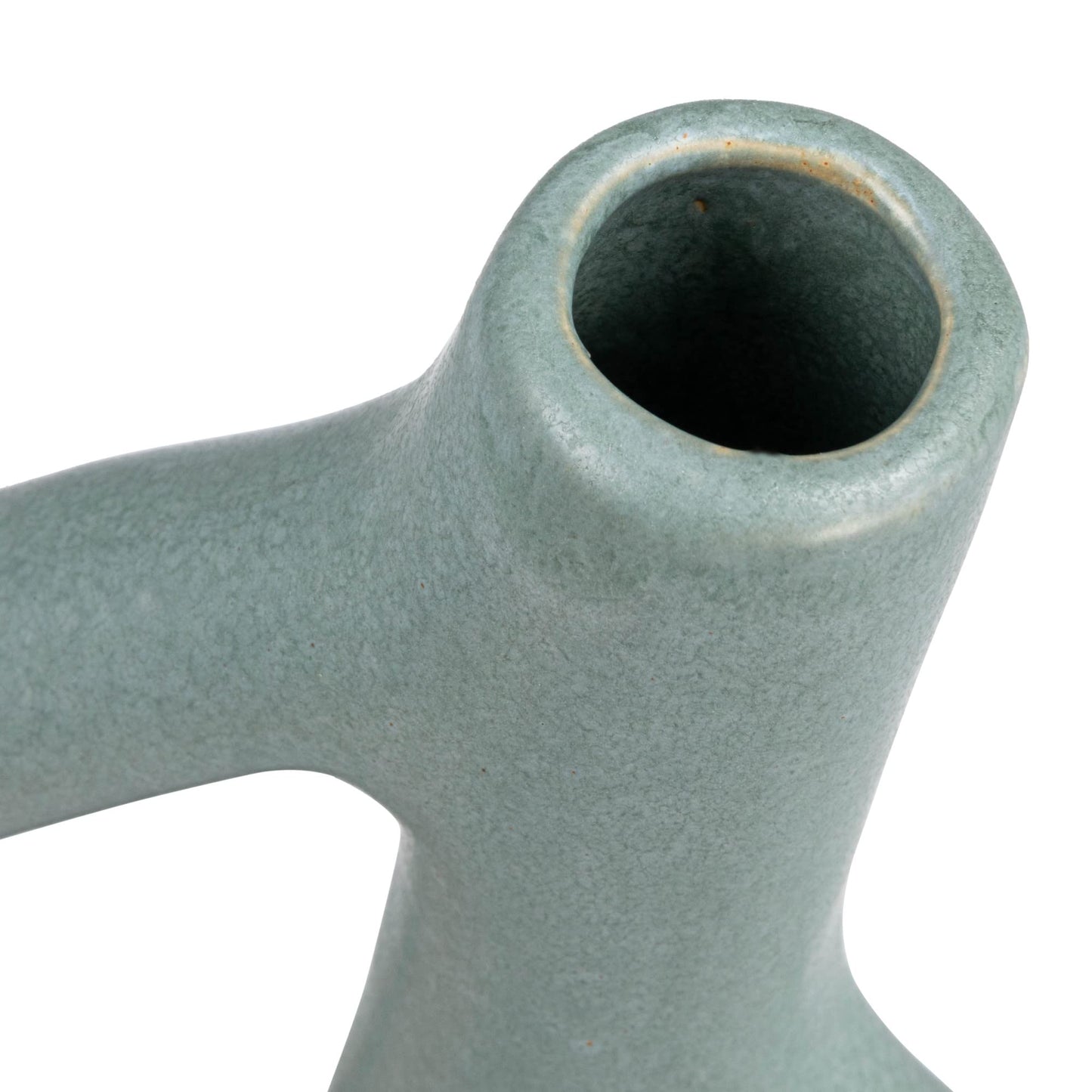 Bloomingville Stoneware Sculptural Vase, Matte Blue