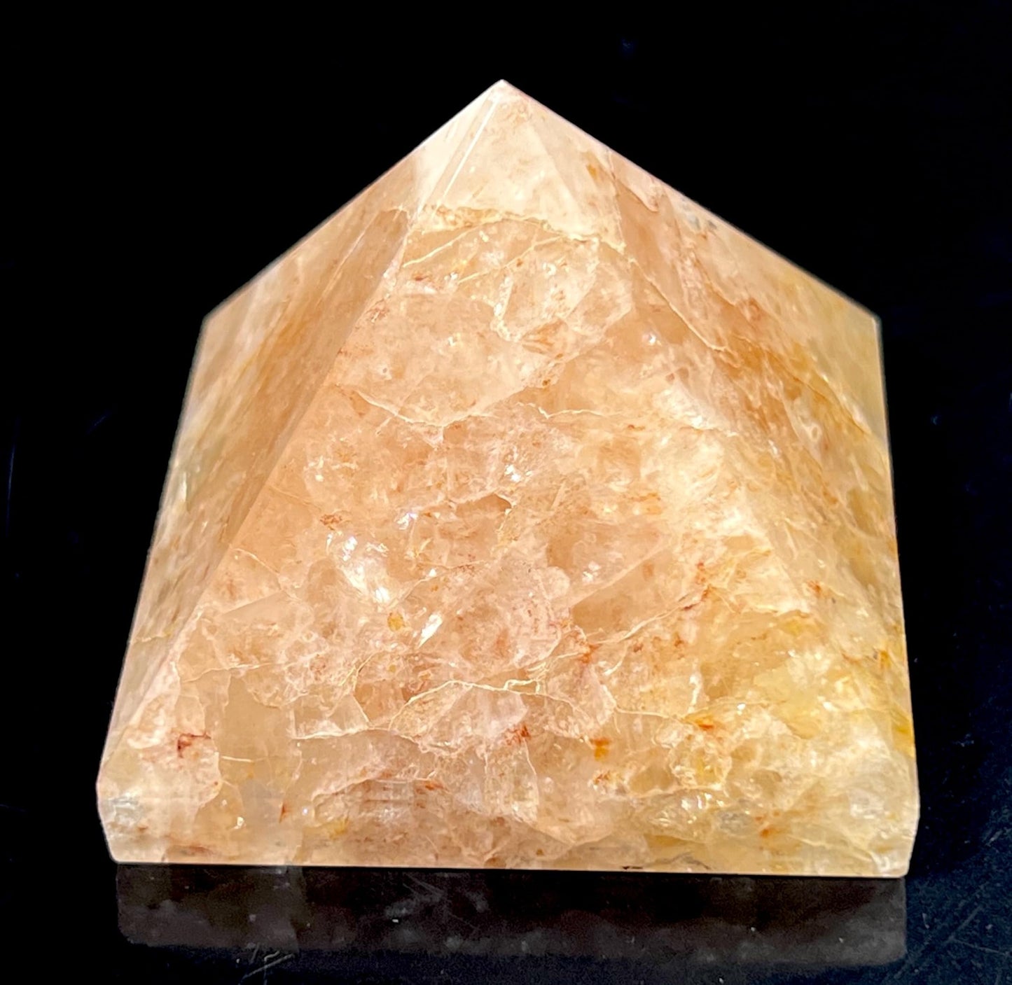 Yellow Quartz Pyramid 2 Inch – Scorpio Gemstone Solar Plexus Chakra