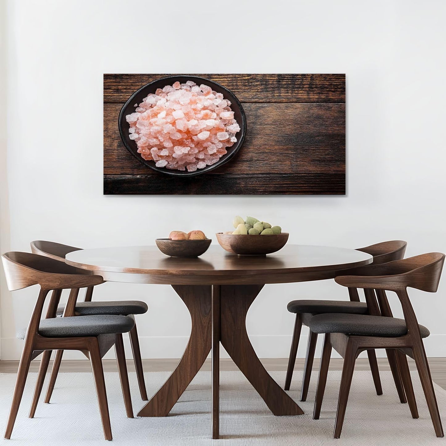 Canvas Wall Art Prints pink himalayan salt Large Framed Wall Art Painting Artwork Poster Hanging Home Decor for Living Room Office Bathroom 20"x40"