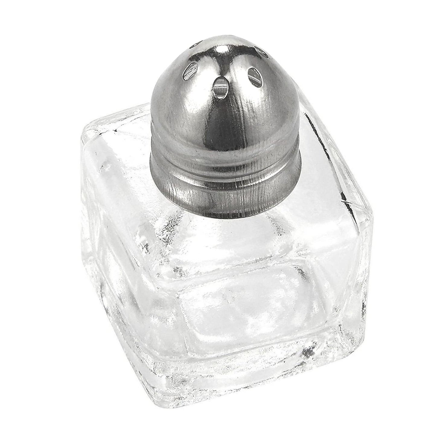 Juvale Set of 24 Mini Salt and Pepper Shakers (Glass and Stainless Steel, 0.5 oz)