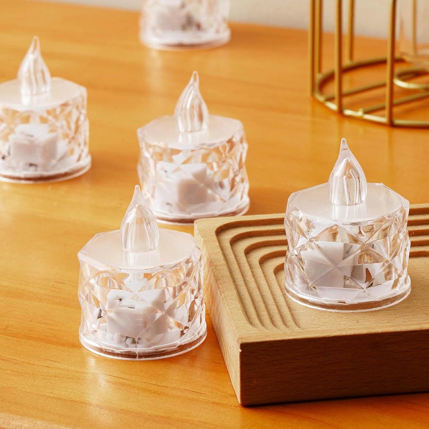 AYMXZT 12 Pcs Flickering Flameless Candle Battery Tea Lights for Weddings