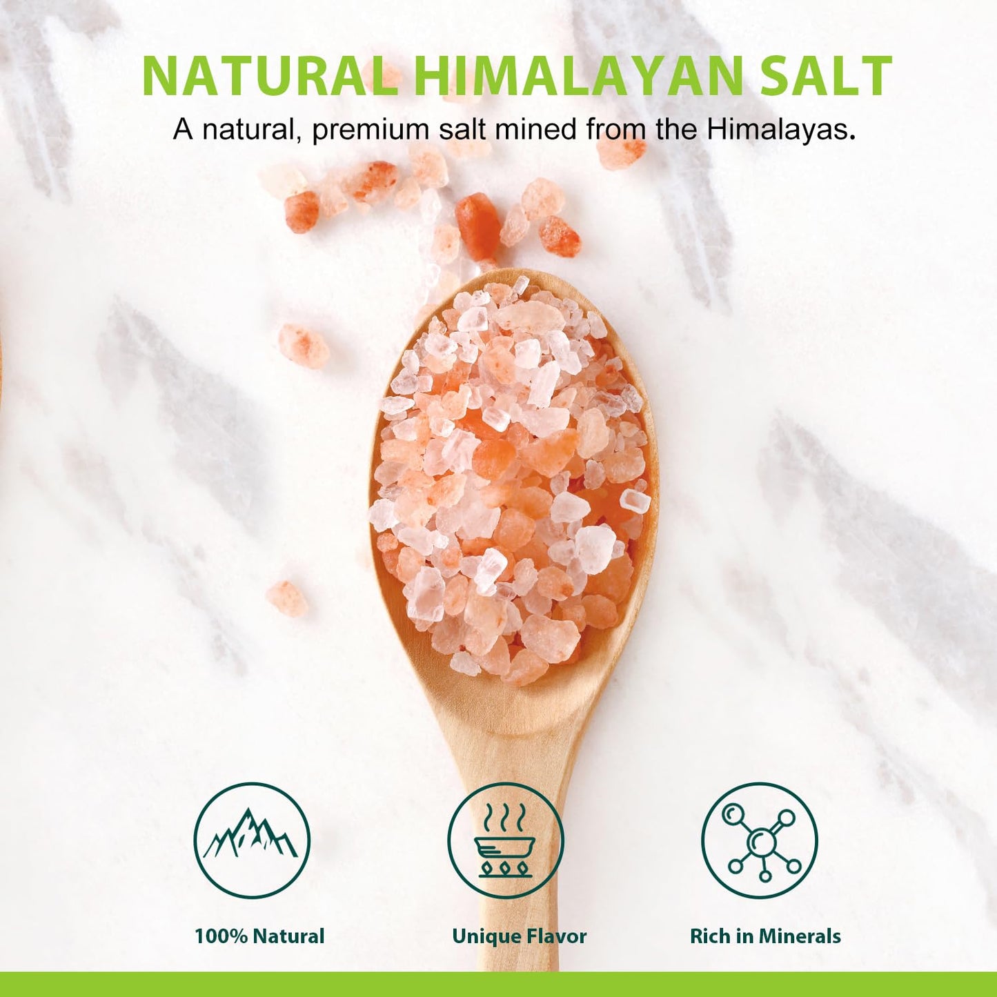Soeos Himalayan Pink Salt, Coarse Grain, 5 Lbs (Pack of 1), Himalayan Pink Sea Salt for Grinder Refill