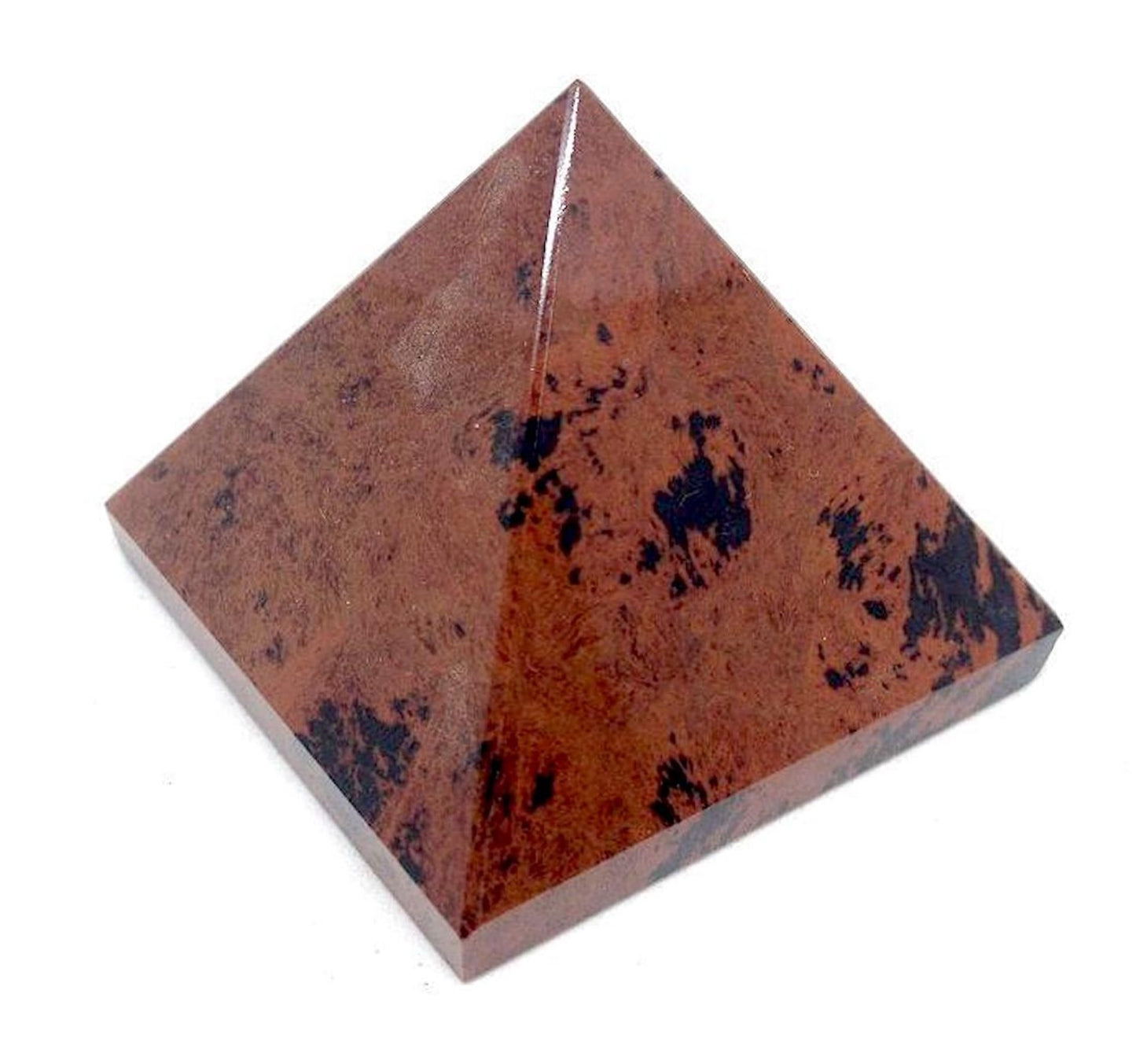 Mahogany Obsidian Pyramid 2 Inch – Capricorn Birthstone Root Chakra