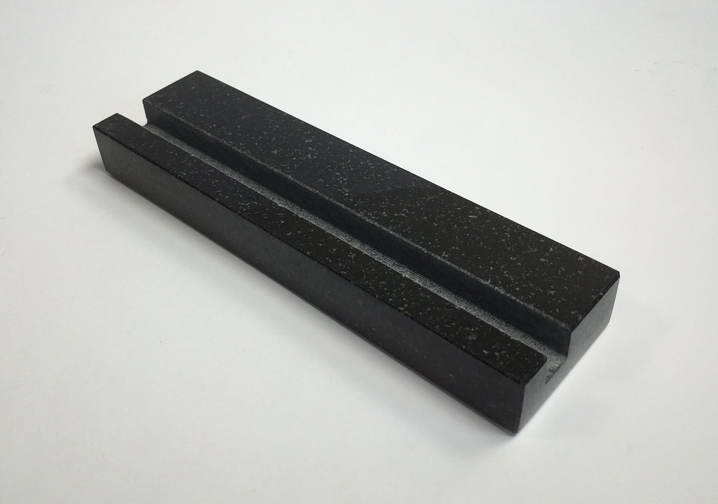 Multiple Business Card Holder for Desk - Black Granite Visiting Card Holder - Holds up to 40 Cards - Desktop Business Card Stand for Home & Office - Elegant & Luxurious Office Desk Accessories
