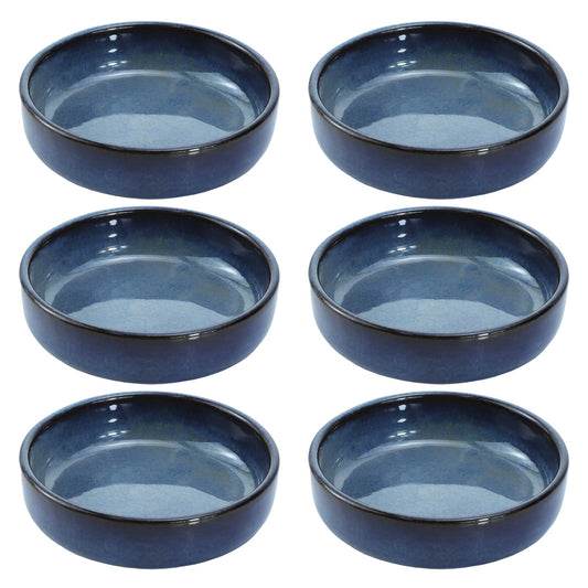 Colias Wing 3.5 Inch Vintage Style Kiln Glazed Ceramic Side Dishes - Korean Bowls - Set of 6