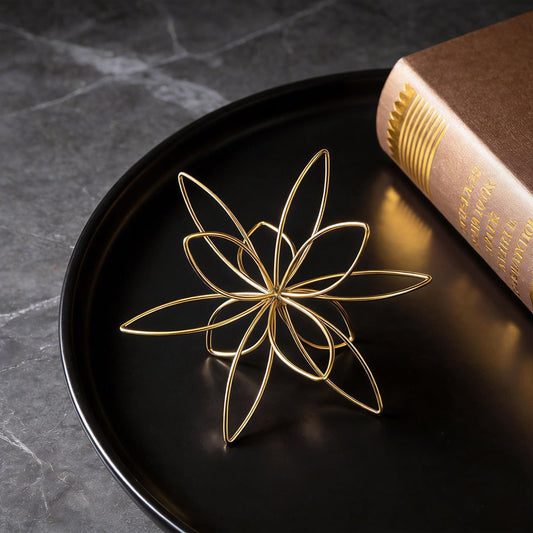 Gold Decorative Sphere, Brass Decorative Objects, Elegant Tabletop Decor & Gold Shelf Decor for Living Room, Shiny Decorative Balls, Ideal for Home Decoration & Gift for Home Decor Enthusiasts