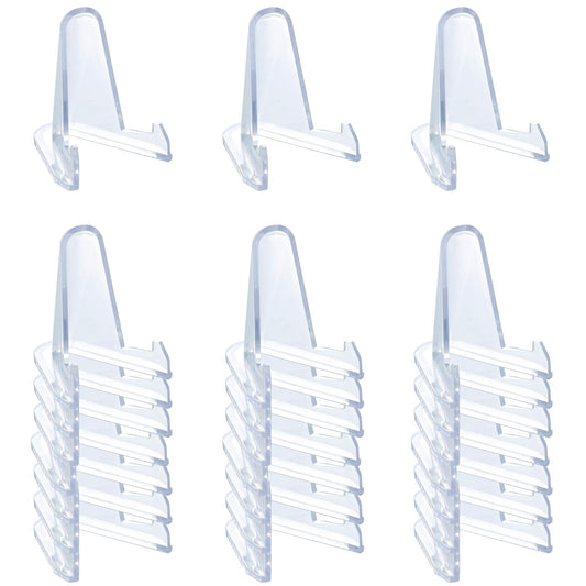 24 Packs Thickened edition (2.3 Inch) Acrylic Card stands, Card Holder Display Stand,Coin Display stand, for Display Magnetic Card Holder,Challenge Medals, Baseball Cards, Sports Cards, Trading Cards