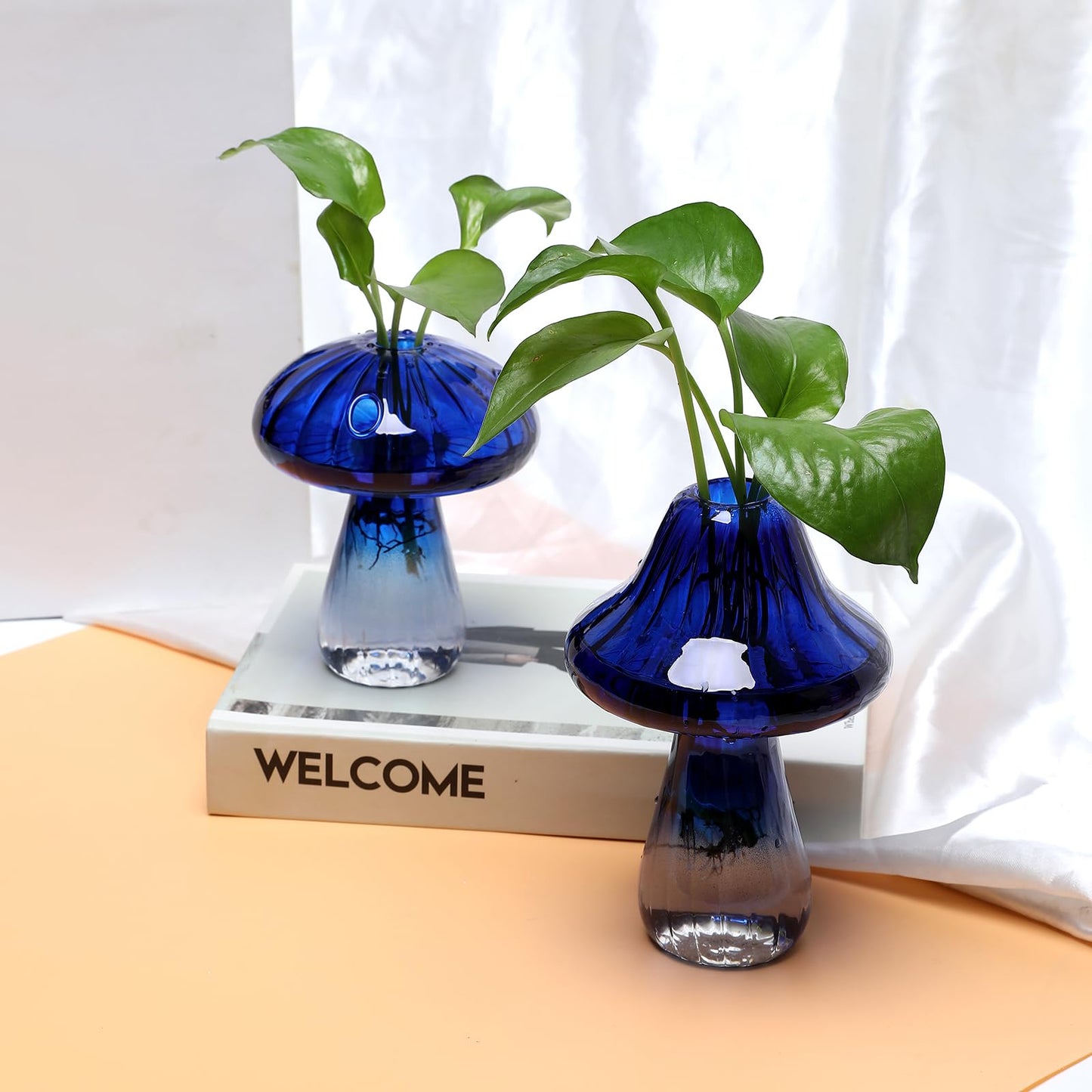 Mushroom Glass Vase Propagation Stations Flower Vases